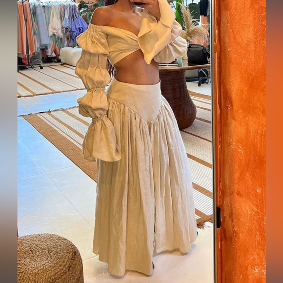 NWT Fe Noel Black Spice Girl Ruched Top. Size Medium. Black - Picture 6 of 6